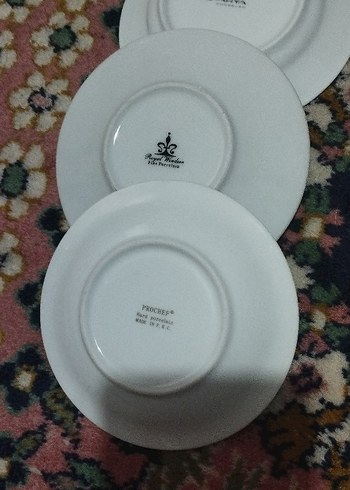 3 adet fincan tabağı - Görsel 2