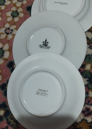 3 adet fincan tabağı - Görsel 6