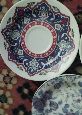 3 adet fincan tabağı - Görsel 4