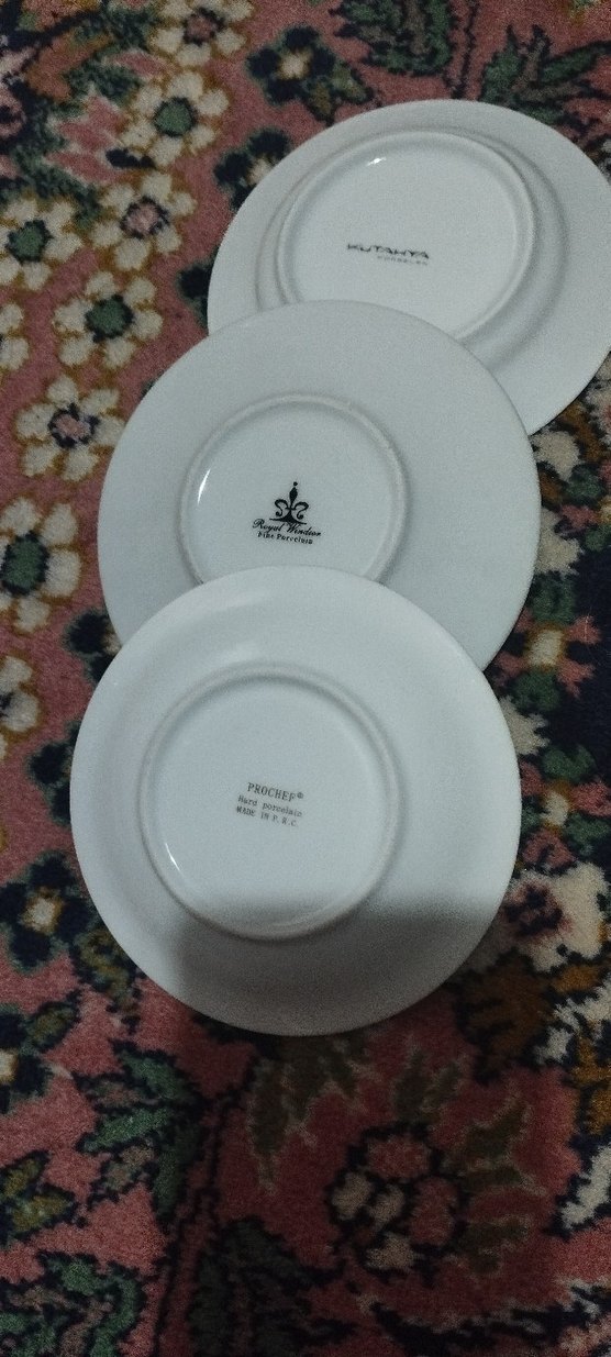 3 adet fincan tabağı - Görsel 2