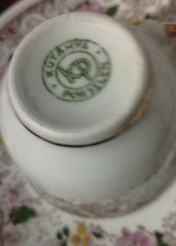 Yeşil damgalı kp 2 kişilik fincan - Görsel 3