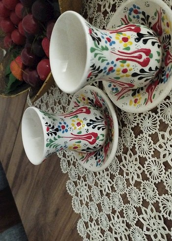 Çini Desenli İk kişilik i Fincan ve Tabak Seti - Görsel 6