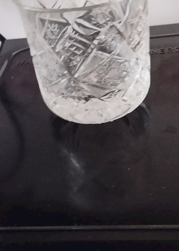 Kristal Kesim Cam şekerlik ve Tabak Seti - Görsel 3