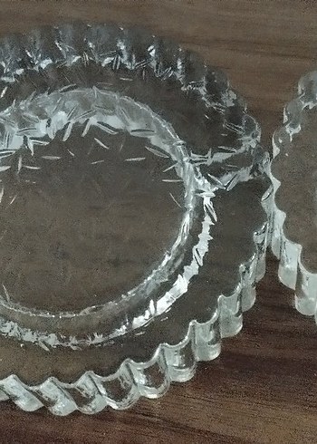 vintage ağır cam küllük - Görsel 2