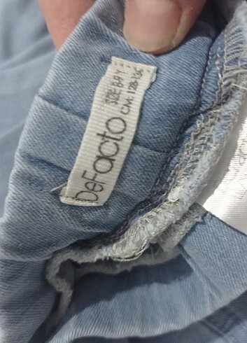 Defocto marka kız cocuk dar paca kot pantolan beli lastikli  - Görsel 6