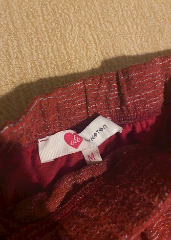 m Beden bordo Renk Koyu Kırmızı Drapeli Vücudu Saran Etek