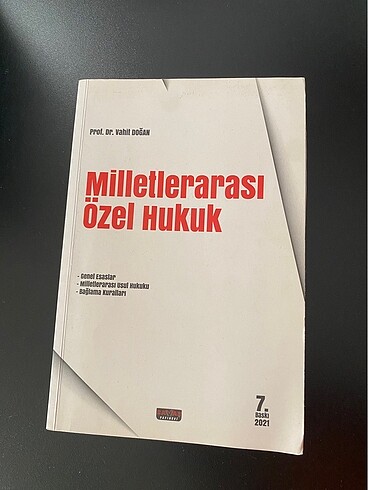 Milletlerarası özel hukuk vahit doğan