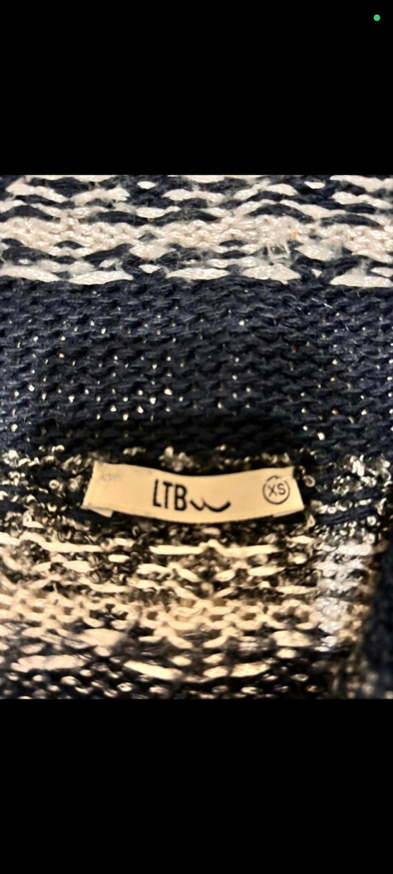 Xs beden Bohem Gri Desenli İnce Örgü Kadın Hırka cekmekoy - Görsel 2