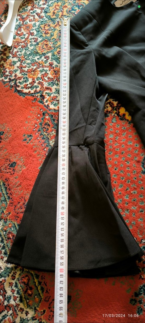 36-38-40 beden mevcut sıfır Nakışlı Siyah Kadın Mini Ceket - Görsel 4