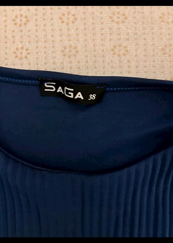 38 beden Kadın Mavi Uzun Kollu Salaş Elbise cekmekoy - Görsel 2