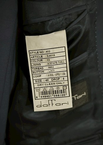 Düz Siyah Erkek Takım Elbise 48/4 drop sıfır ayarinda cekmekoy - Görsel 2