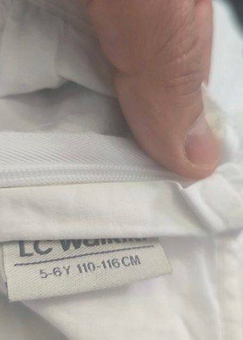 6 yaş Kız Çocuk Beyaz Fırfırlı Straplez Elbise - Görsel 2