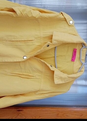 s Beden sarı Renk Kot ceket 
