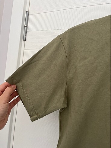 xl Beden haki Renk Crop tişört
