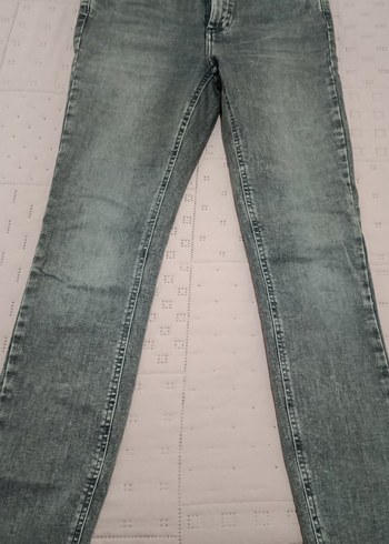 Gri Midi Boy Kadın Denim Pantolon