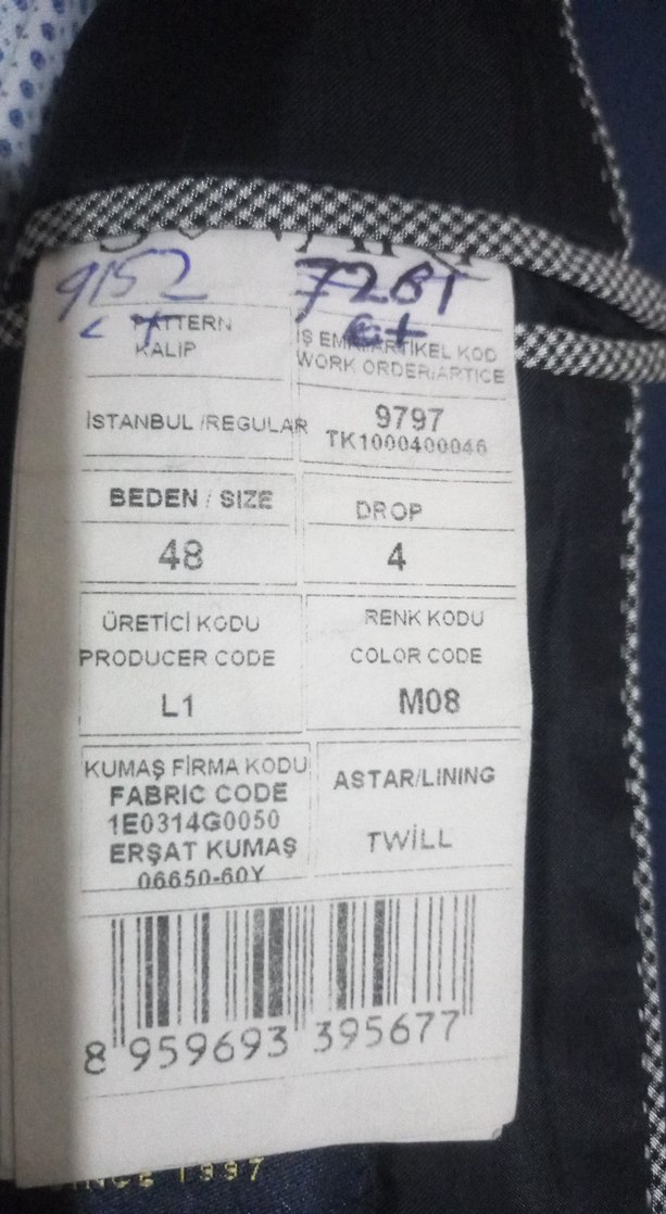 Erkek Mavi Düğmeli Ofis Takım Elbise - Görsel 3