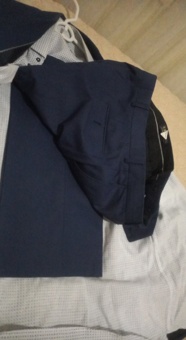 Erkek Mavi Düğmeli Ofis Takım Elbise - Görsel 5