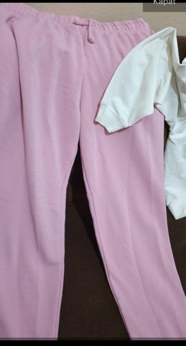 Bayan için Rahat Kesim Pembe Eşofman Takımı - Görsel 3