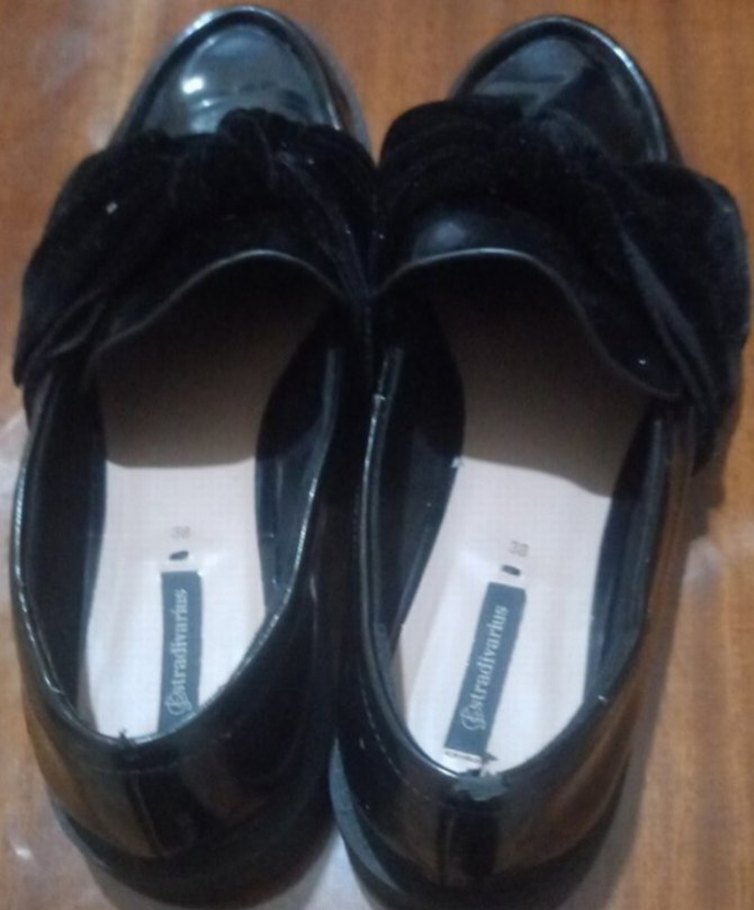 Siyah Fiyonk Detaylı Kadın Topuklu Klasik Ayakkabı - Görsel 3