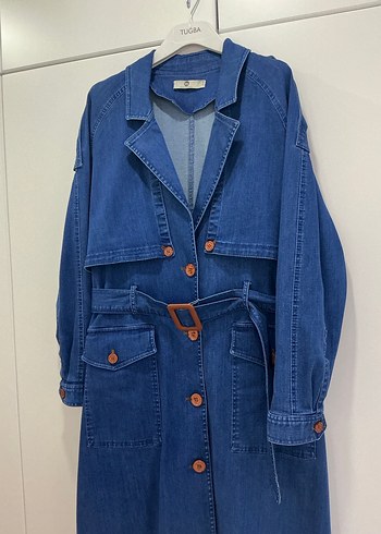 Seçil 42 beden denim trençkot - Görsel 3