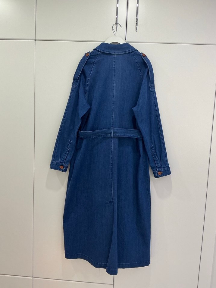 Seçil 42 beden denim trençkot - Görsel 2