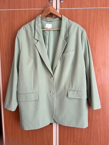Hm yeşil renk blazer ceket