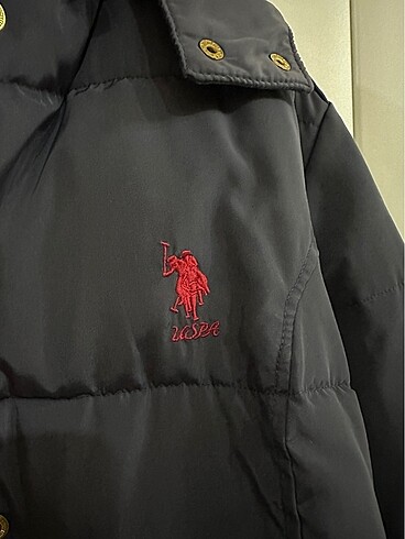 xl Beden lacivert Renk Us polo assn marka kapüşonlu polarlı mont