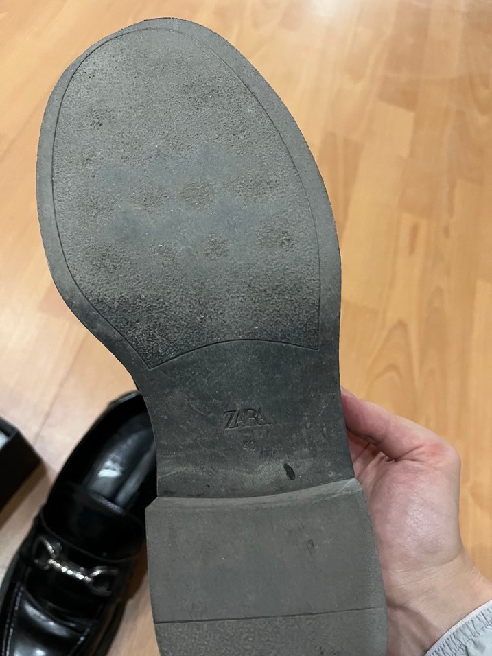 Zara siyah tokalı loafer ayakkabı - Görsel 3