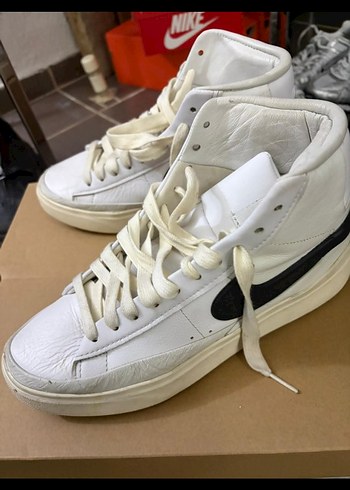 orjinal nike blazer phantom mid unisex spor ayakkabı - Görsel 3