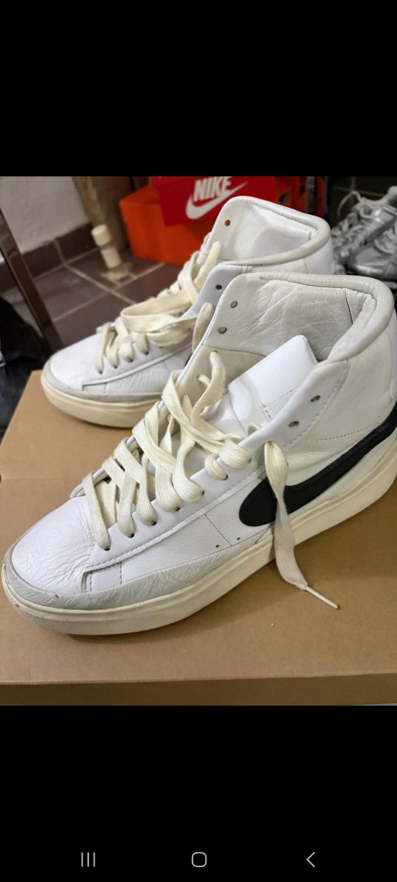 orjinal nike blazer phantom mid unisex spor ayakkabı - Görsel 3