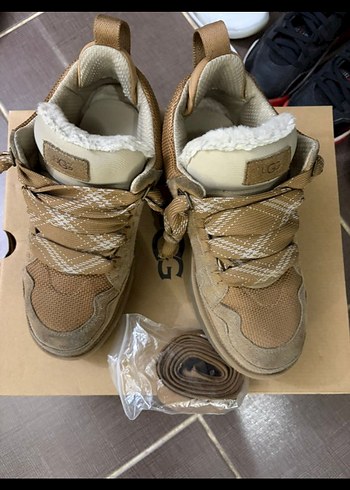 ugg w lowmel sand (kum rengi) kalın bağcıklı - Görsel 2