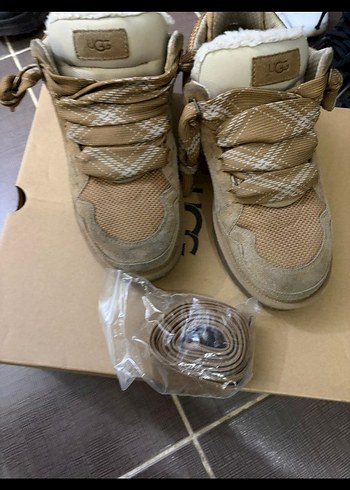 ugg w lowmel sand (kum rengi) kalın bağcıklı - Görsel 5