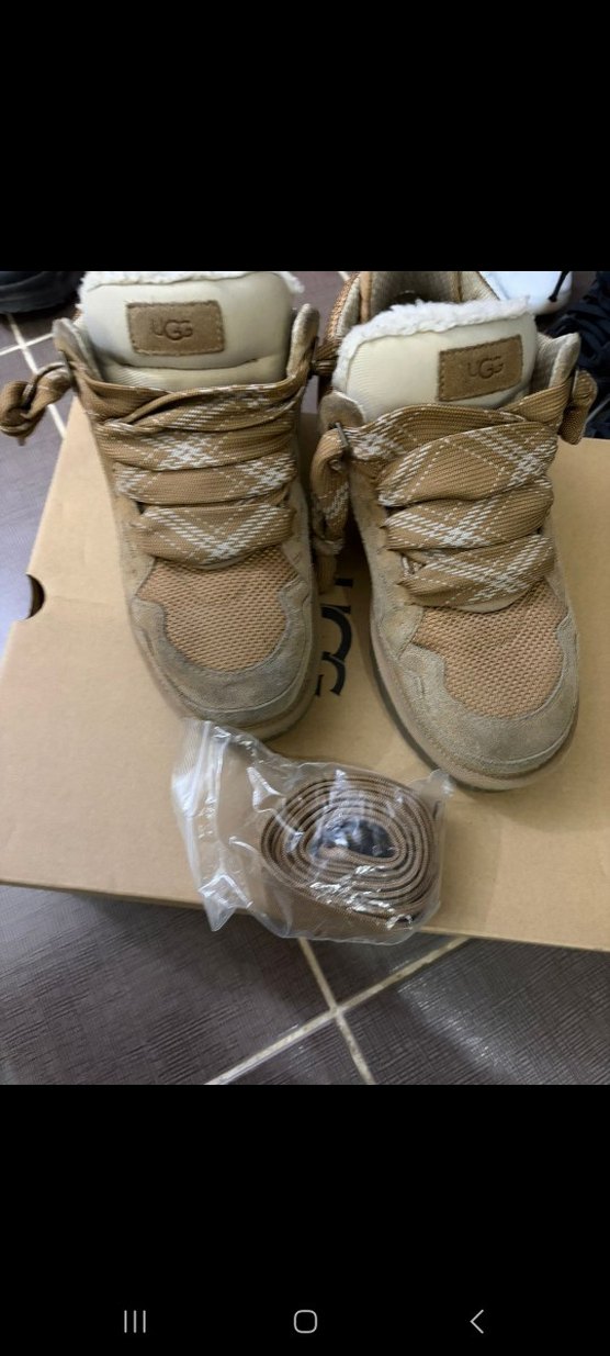 ugg w lowmel sand (kum rengi) kalın bağcıklı - Görsel 5