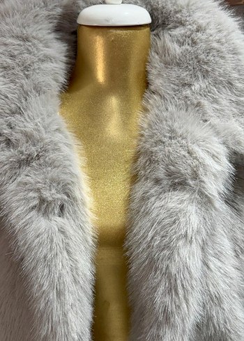 zara Suni Kürk Ceket - Görsel 4