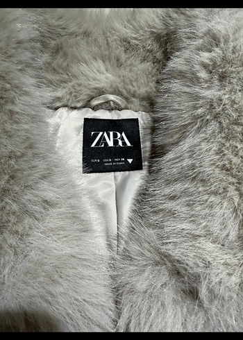 zara Suni Kürk Ceket - Görsel 6