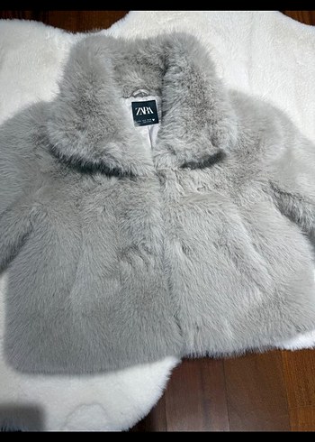 zara Suni Kürk Ceket - Görsel 5