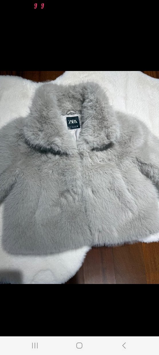 zara Suni Kürk Ceket - Görsel 5