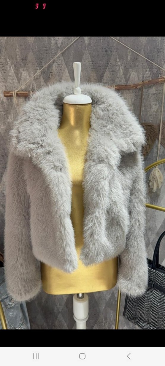 zara Suni Kürk Ceket - Görsel 2