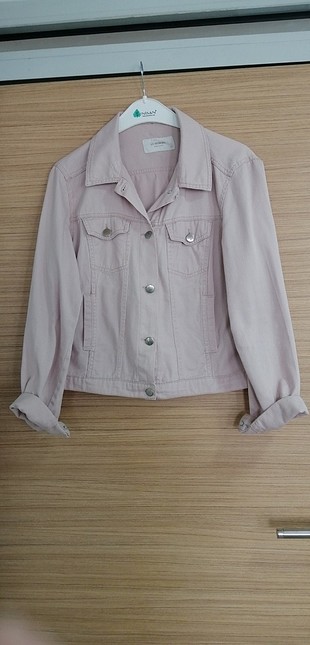 toz pembe kot ceket