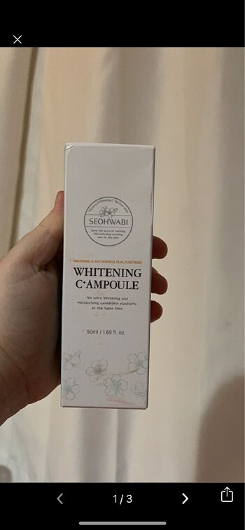 Cilt aydınlatan serum kore ürünü