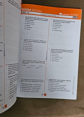 KPSS 2019 Vatandaşlık Soru Bankası Tamamı Çözümlü - Görsel 3