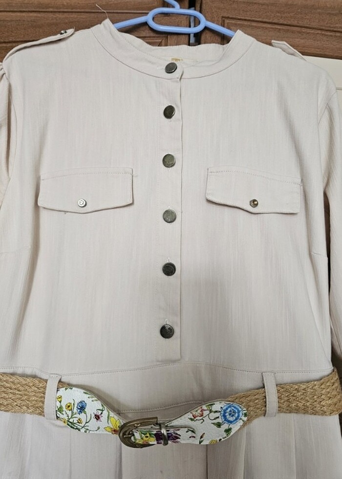 Keten yazlık elbise - Görsel 4