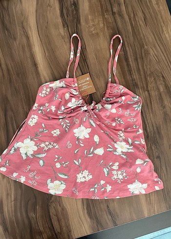 xs Beden Penti Çiçekli Bohem Mini Kadın Pijama üstü