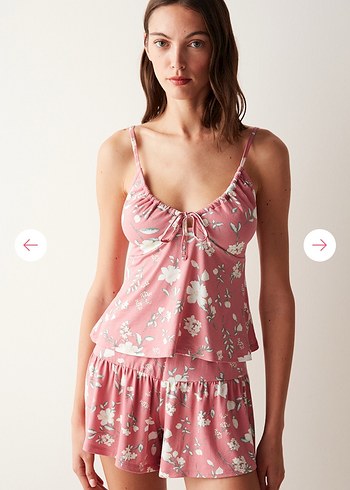 Penti Çiçekli Bohem Mini Kadın Pijama üstü