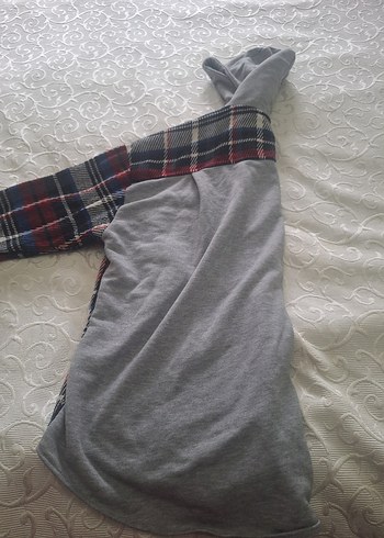 Düğmeli Ekose Kadın Gömlek - Görsel 2