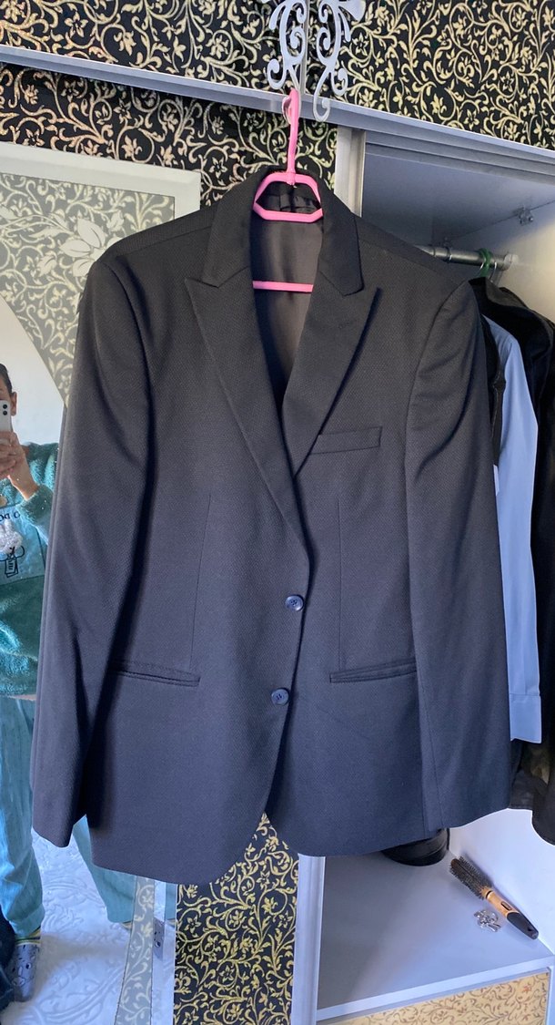 Erkek Siyah Düğmeli Blazer Ceket - Görsel 3