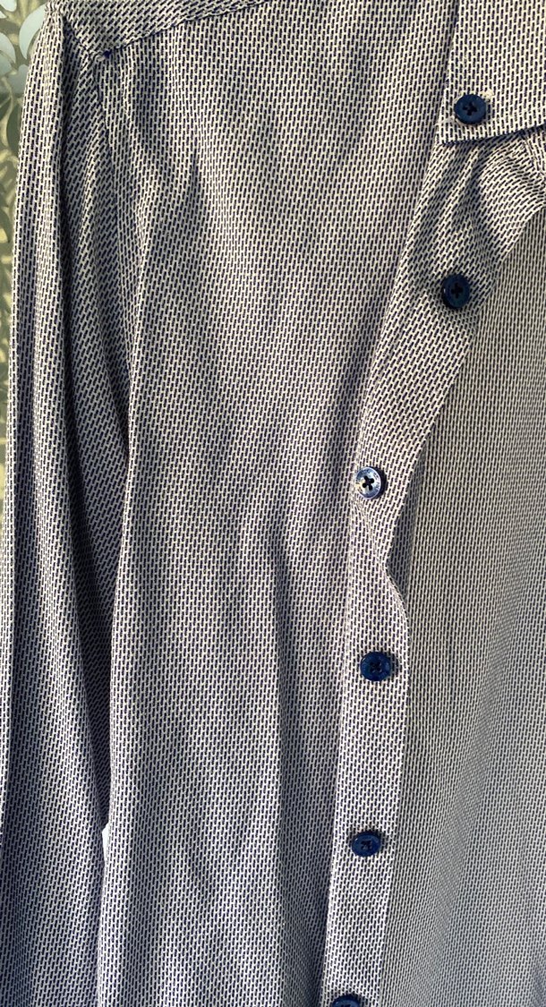 Gri Uzun Kollu Rahat Kesim Erkek Gömlek - Görsel 4