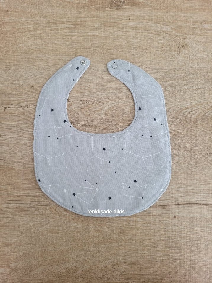 tavşan yıldız sıvı geçirmez bebek önlüğü - Görsel 3