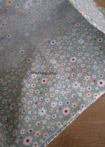 2 adet mint yeşili çiçekli yastık kılıfı - Görsel 2