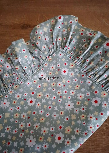 2 adet fırfırlı mint yeşili çiçekli yastık kılıfı - Görsel 7